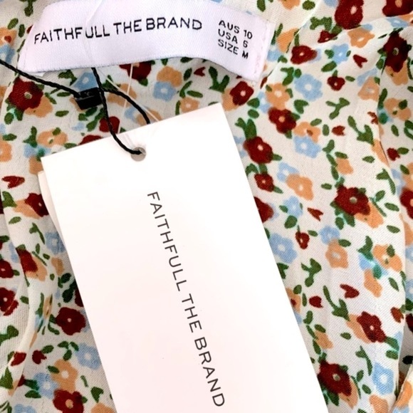 Faithfull The Brand Jeanette Dress AureliaFloral NWT - Picture 6 of 8